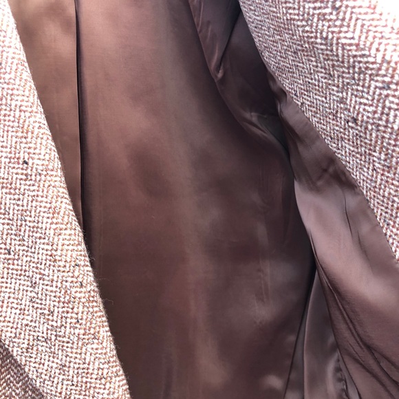 Talbots Herringbone Tweed Wool Beautiful Suit Blazer Career Jacket Like New 2 - Picture 9 of 15